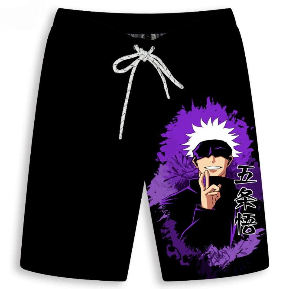 Anime Merchandise Shop - Men's Gojo Satoru Printed Shorts Man