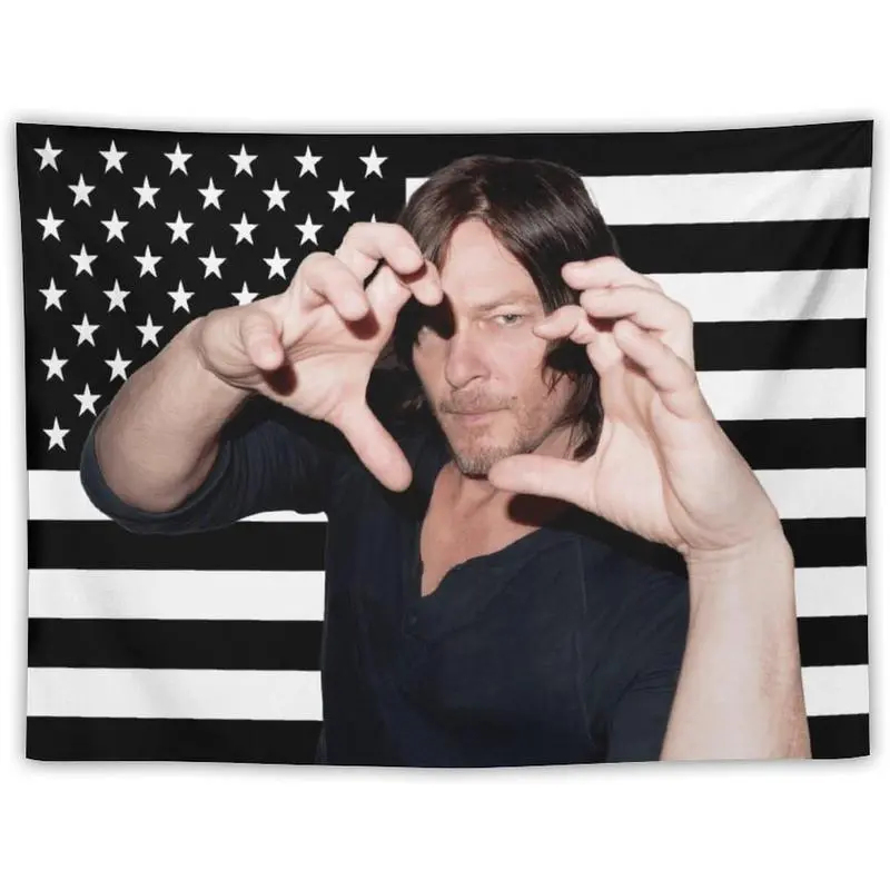 VIKAMA Daryl Dixon USA Flag Ta - Wall Scroll Tapestry 评论和价格