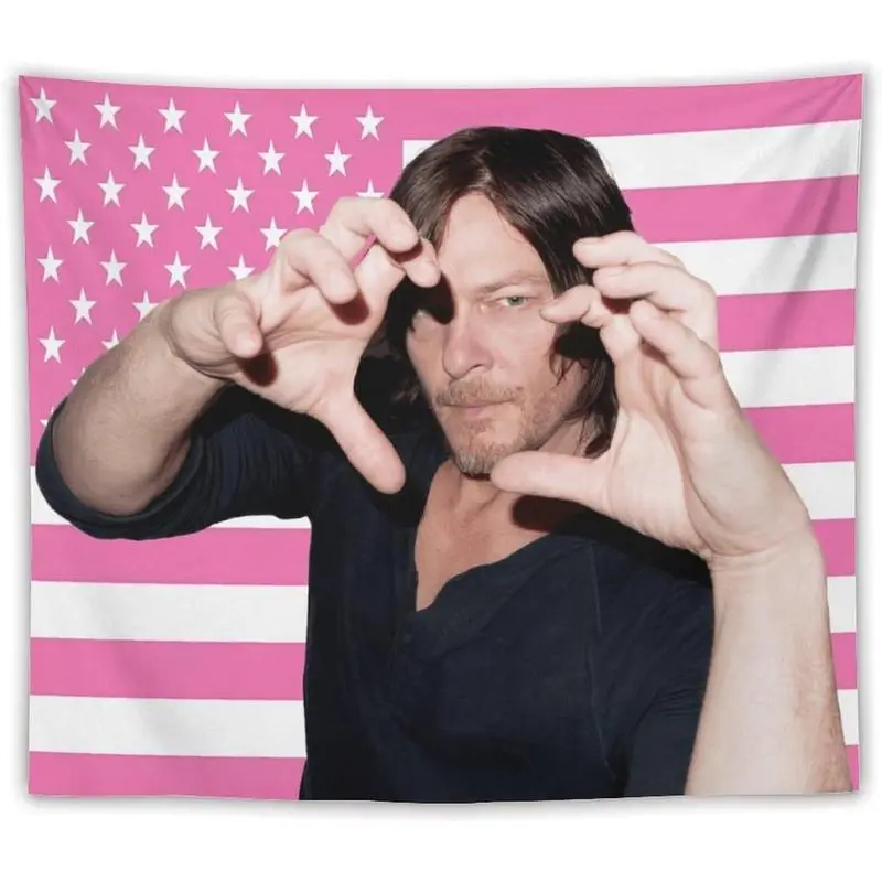 VIKAMA Daryl Dixon USA Flag Ta - Wall Scroll Tapestry 评论和价格