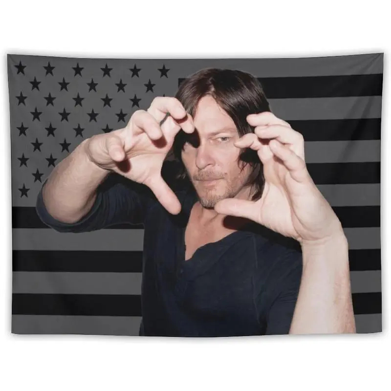 VIKAMA Daryl Dixon USA Flag Ta - Wall Scroll Tapestry 评论和价格