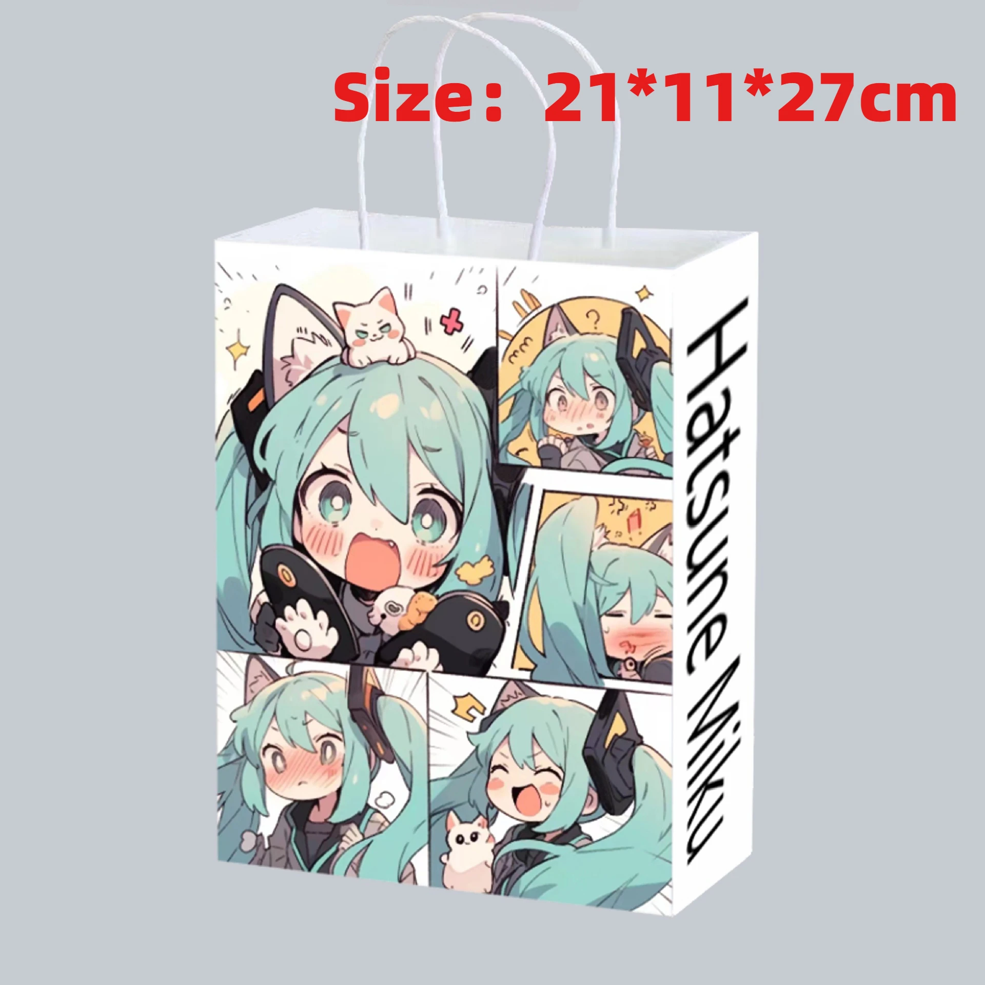Cute Anime Hatsune Miku Paper  - Anime Merchandise Bag 评论和价格
