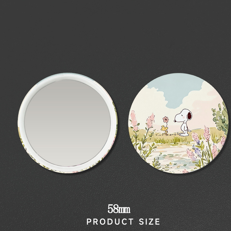 New Snoopys Badge Mirror Woman - Anime Merchandise For Girls 评论和价格