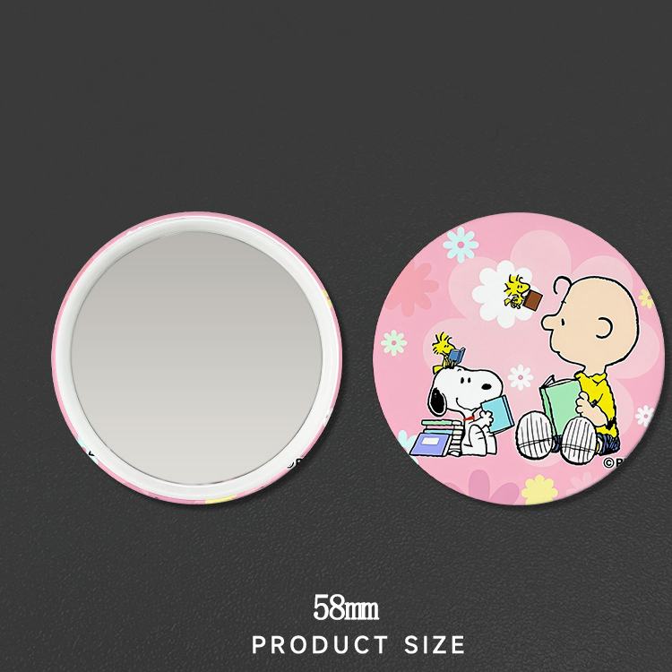New Snoopys Badge Mirror Woman - Anime Merchandise For Girls 评论和价格