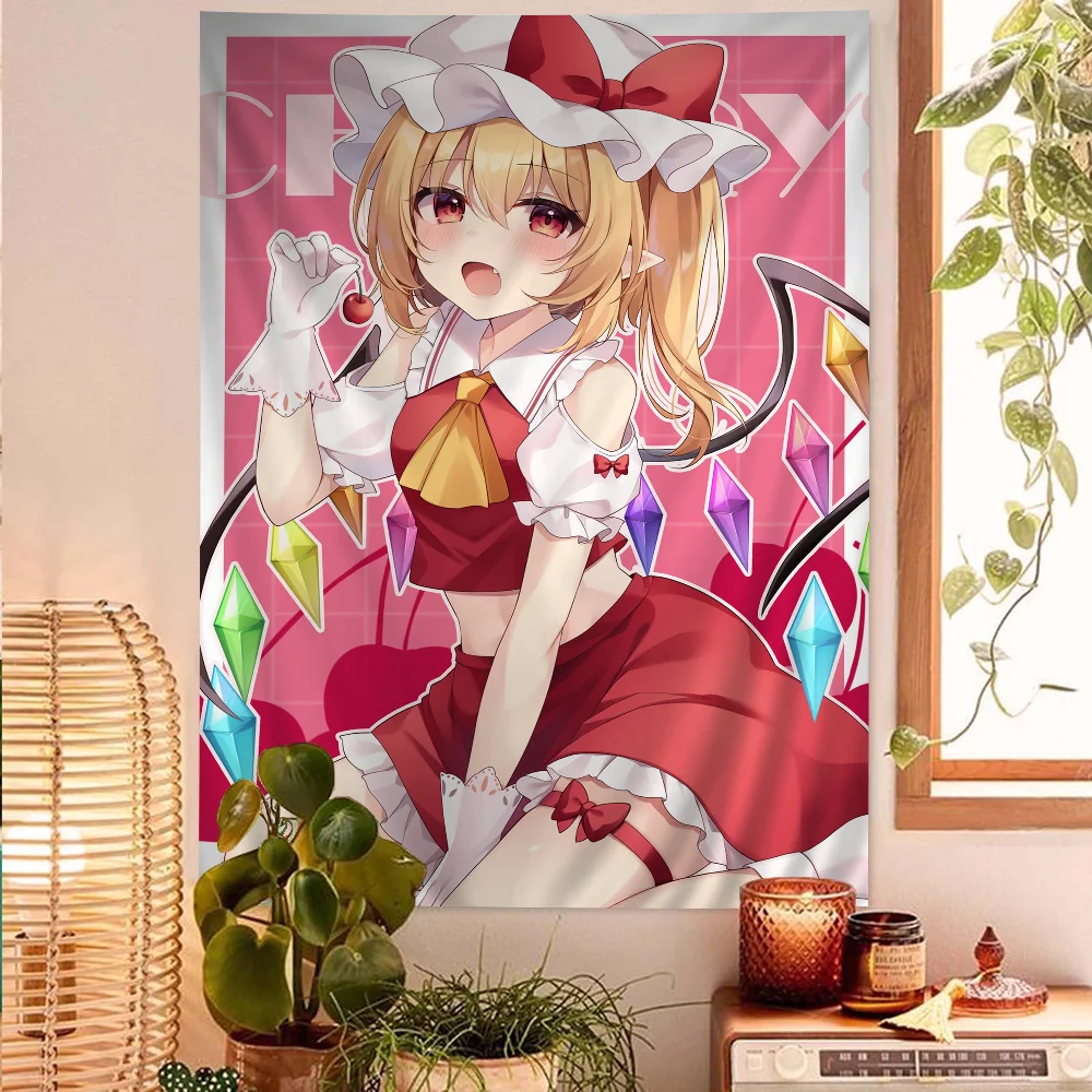Touhou Project Flandre Scarlet - Wall Scroll Tapestry 评论和价格