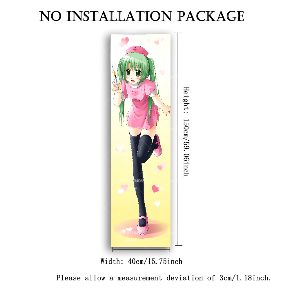 Green Twin Tails Nurse Anime G - Wall Scroll Tapestry 评论和价格