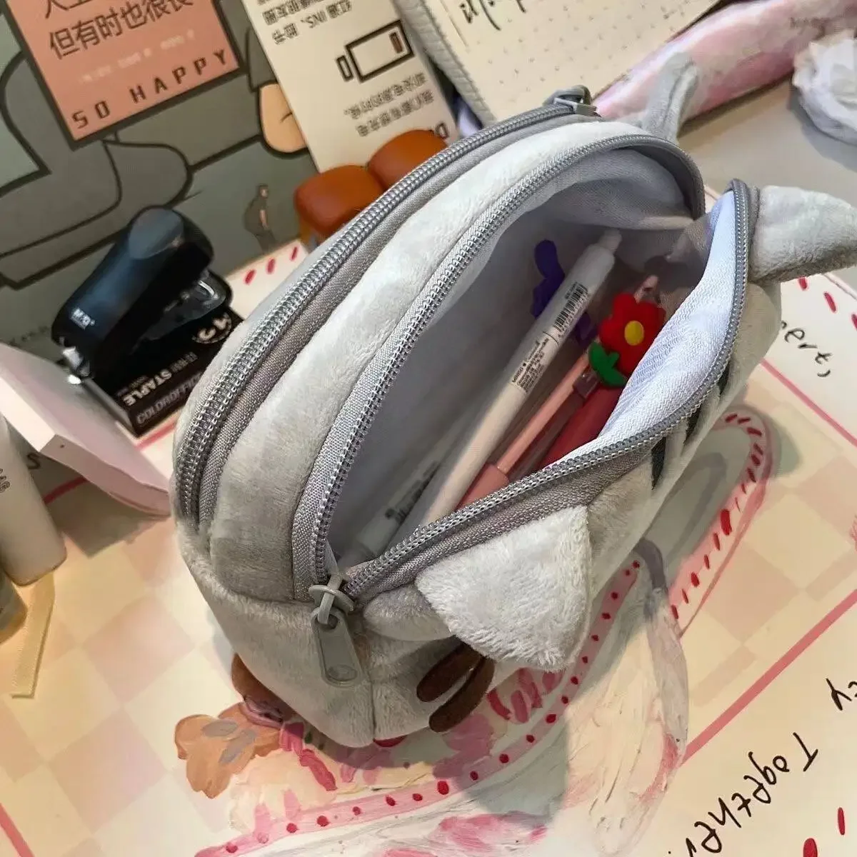 Cute Pusheen Pencil Case Carto - Anime Merchandise Bag 评论和价格