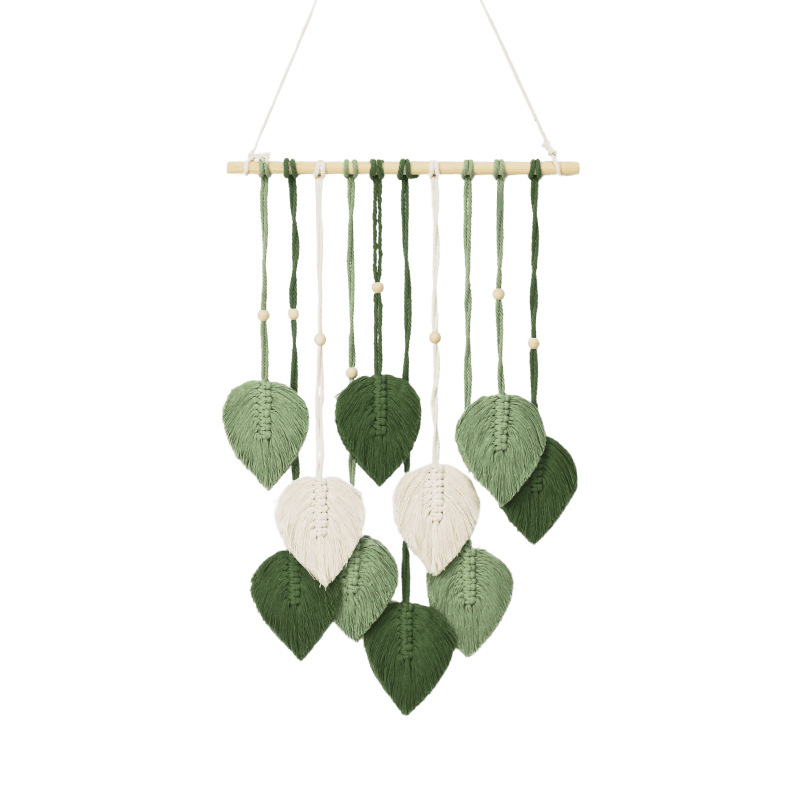 Handmade Leaf Tapestry Weaving - Wall Scroll Tapestry 评论和价格